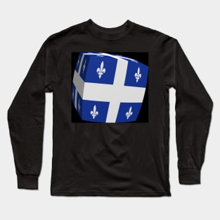 Quebec Flag cubed. Long Sleeve T-Shirt